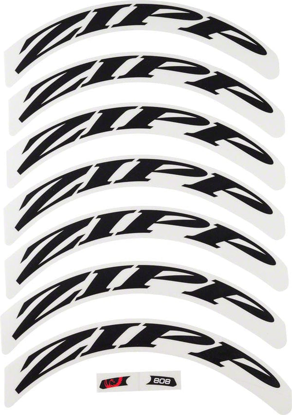 Zipp Rim Accessories Disc / 808 Matte Black Logo Zipp Decal Set