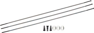 Zipp Spoke Kit Black Zipp Straight Pull Spokes and Nipples CXRay 248mm - 3 Pack