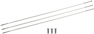 Zipp Spoke Kit Silver Zipp Straight Pull Spokes and Nipples CXRay 248mm - 3 Pack