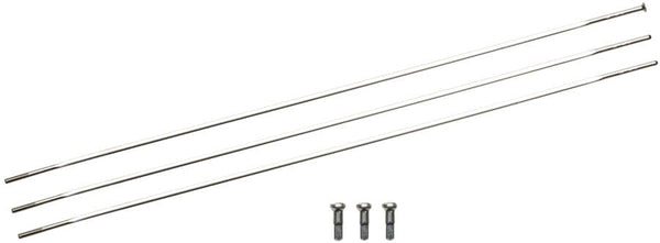 Zipp Spoke Kit Silver Zipp Straight Pull Spokes and Nipples CXRay 248mm - 3 Pack