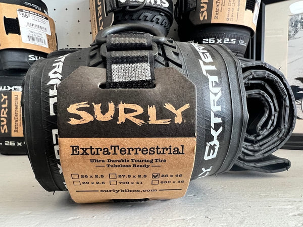 Surly Tire Surly ExtraTerrestrial Tire - 26 x 46c, Tubeless, Folding, Black, 60tpi