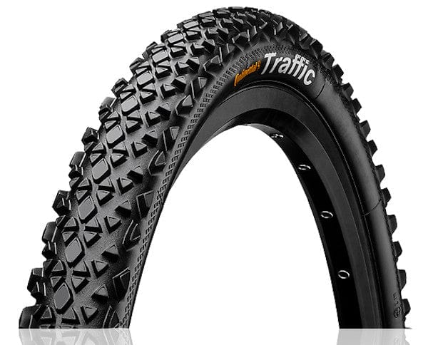 Continental Tire Continental Traffic Tire - 26 x 2.1, Clincher, Steel, Black, 64tpi