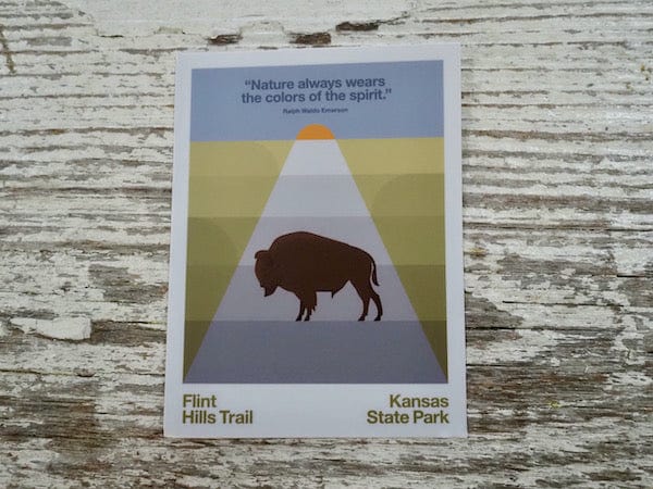 Kin Folk Creates Stickers Flint Hills Buffalo Sticker