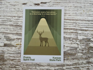 Kin Folk Creates Stickers Prairie Spirit Buck Sticker