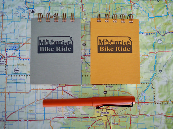 Ottawa Bike and Trail Shop Merch Golden Wheat Moonrise Bike Ride Mini Jotter
