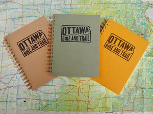 Ottawa Bike and Trail Shop Merch Golden Wheat Ottawa Bike and Trail Lined Notebook
