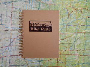 Ottawa Bike and Trail Shop Merch Moonrise Bike Ride Lined Notebook