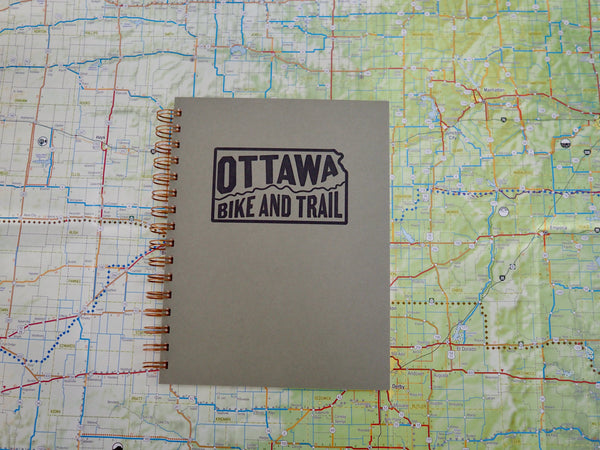Ottawa Bike and Trail Shop Merch Ottawa Bike and Trail Lined Notebook