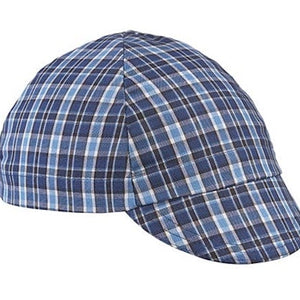 Walz Caps Hats Blue/Black Plaid 4-Panel Cap