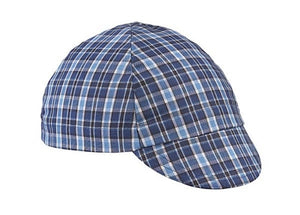 Walz Caps Hats Blue/Black Plaid 4-Panel Cap