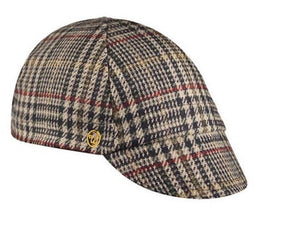 Walz Caps Hats Wool 4-Panel Plaid Cap