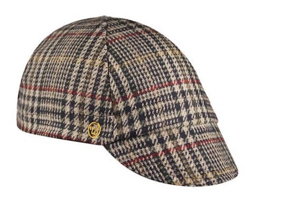 Walz Caps Hats Wool 4-Panel Plaid Cap